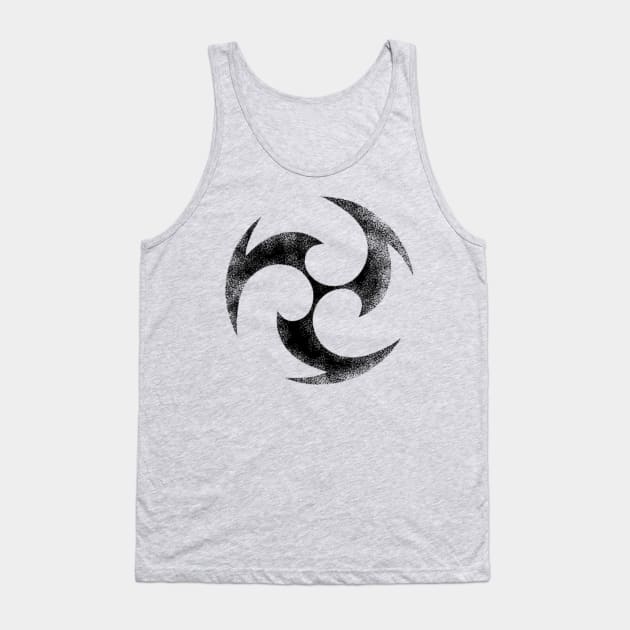 Genshin Impact Electro Black Tank Top by cactuscrust